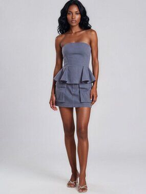 Sofie The Label Paule Bustier Top Blue